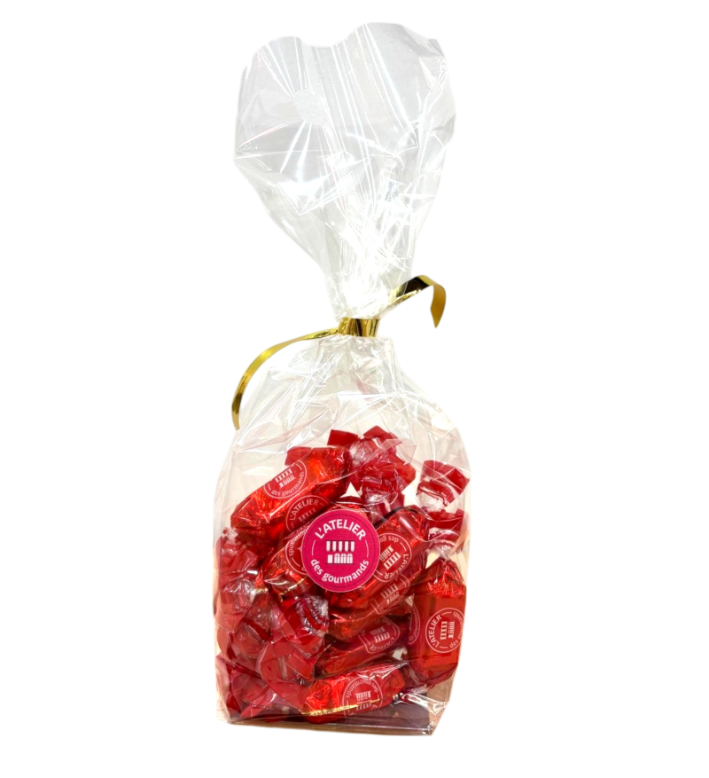 Sachet de chocolats Douceur ROUGE