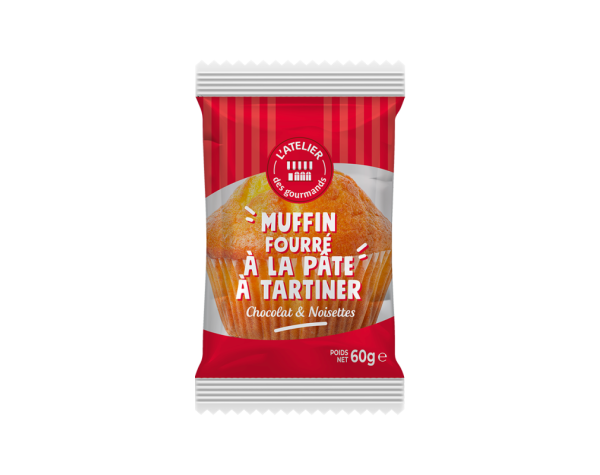 Muffin fourré cacao-noisettes