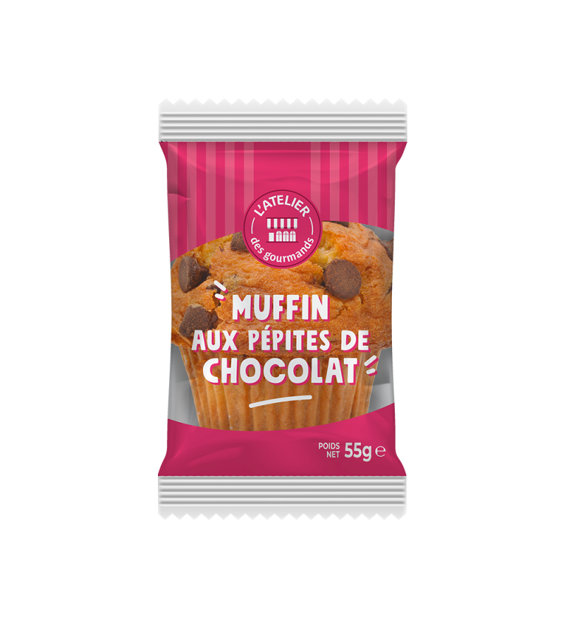 Muffin nature & pépites chocolat